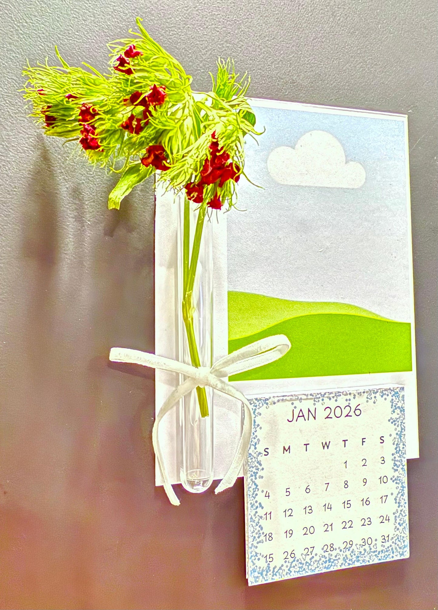 Custom Magnet Calendar: single sheet with tear off months