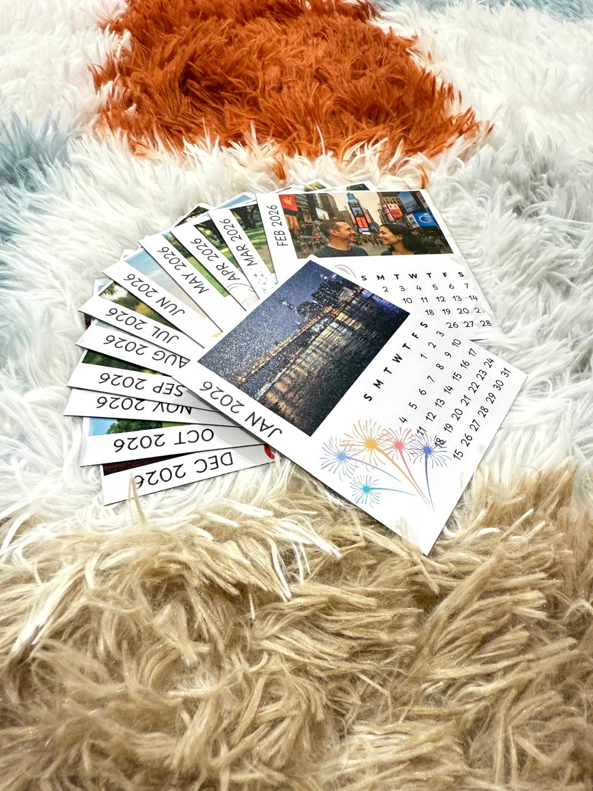 Custom Magnet Calendar: separate 12 months