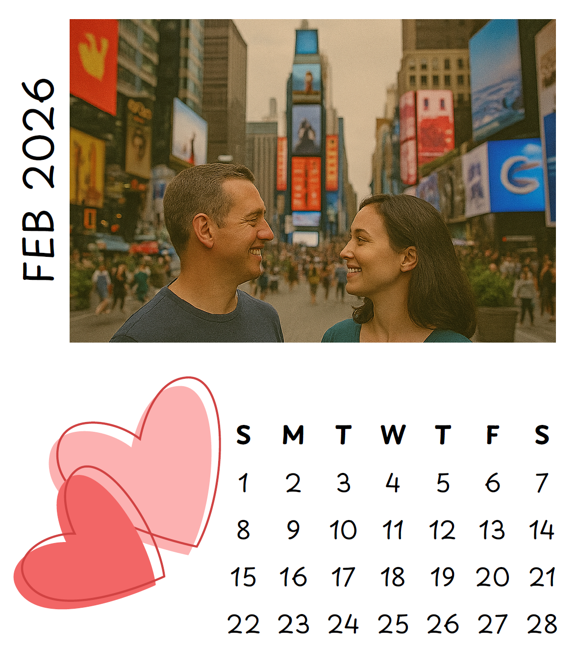 Custom Magnet Calendar: separate 12 months