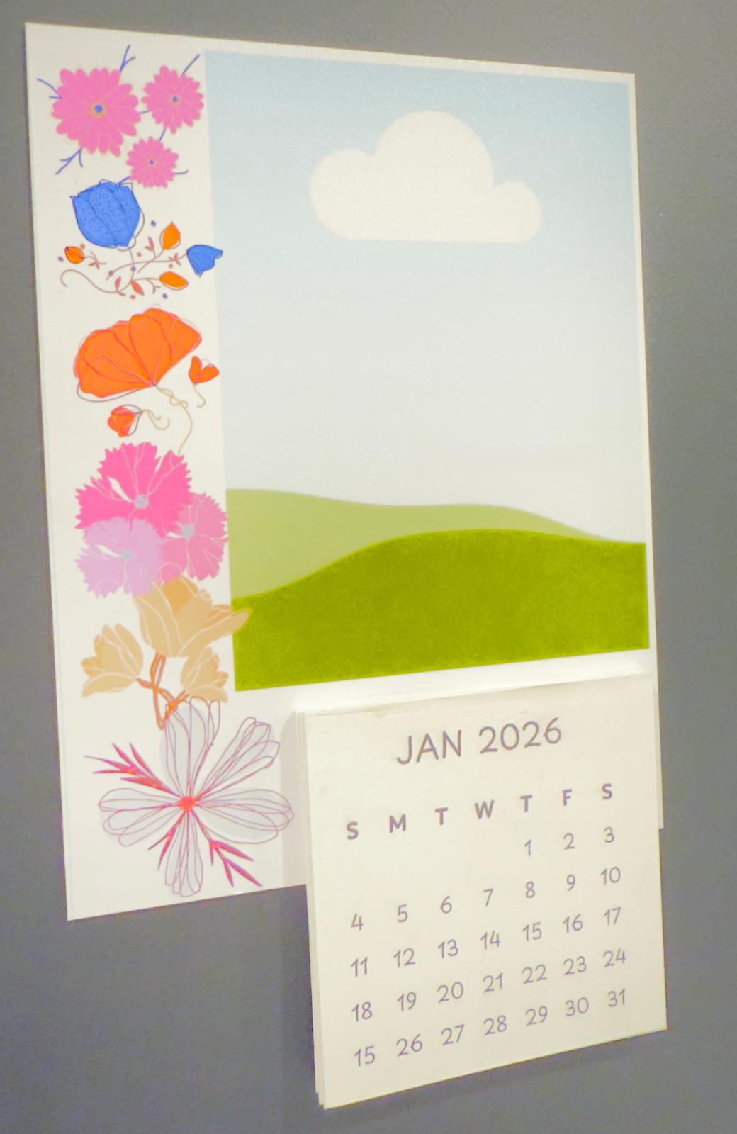 Custom Magnet Calendar: single sheet with tear off months