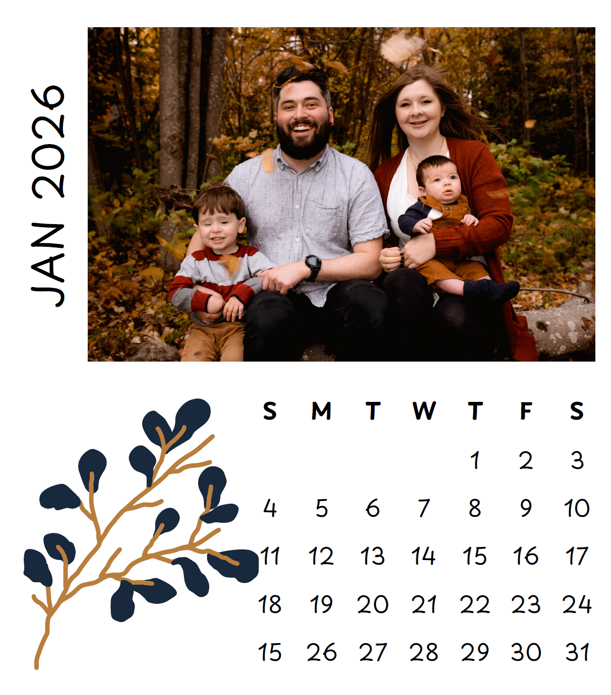 Custom Magnet Calendar: separate 12 months